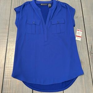 INC blue blouse size XS